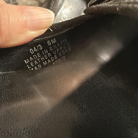 Franco Sarto Shoes Womens Size 6M Mary Jane Heels Button Leather Dark Academia - Picture 8 of 8